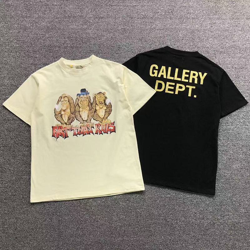 GALLERY DEPT T-SHIRT 3104242296（im 170cm 60kg i wear size S in the phot）
