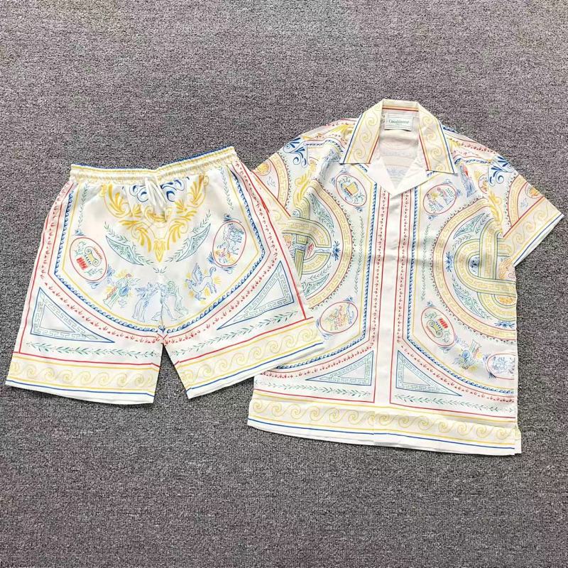 TOP SHORTS CASABLANCA SHIRT SHORTS 213065439（im 170cm 55kg i wear size L in the phot）