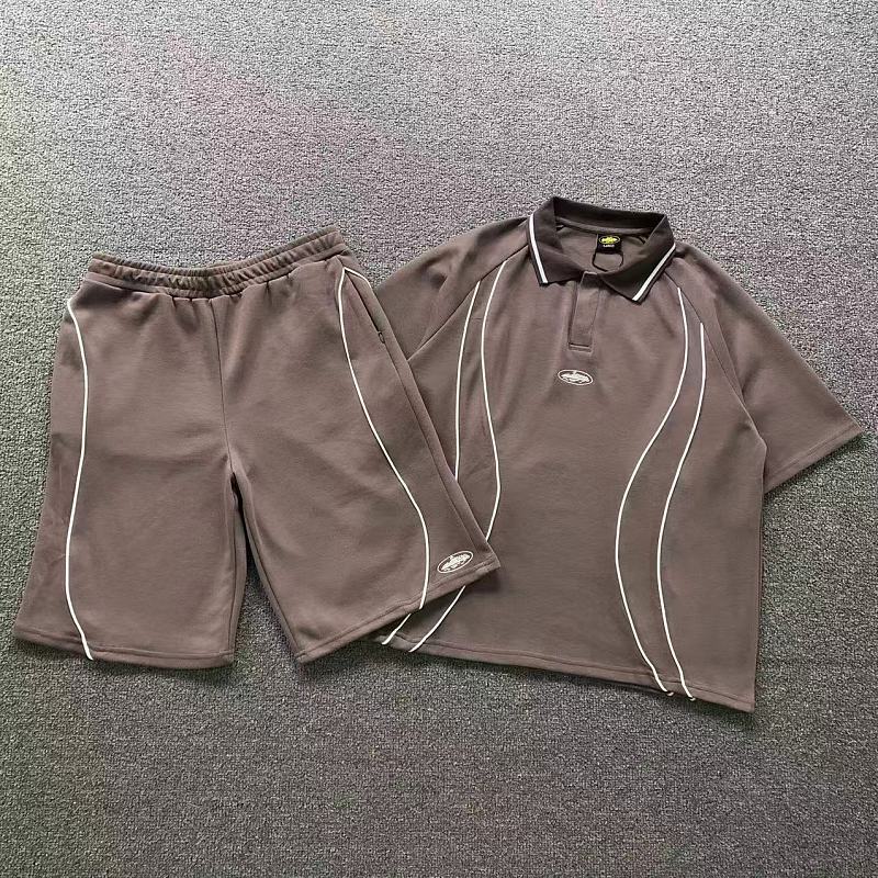 TOP SHORTS CORTEIZ POLO SHORTS 525070178（im 170cm 60kg i wear size L in the phot）