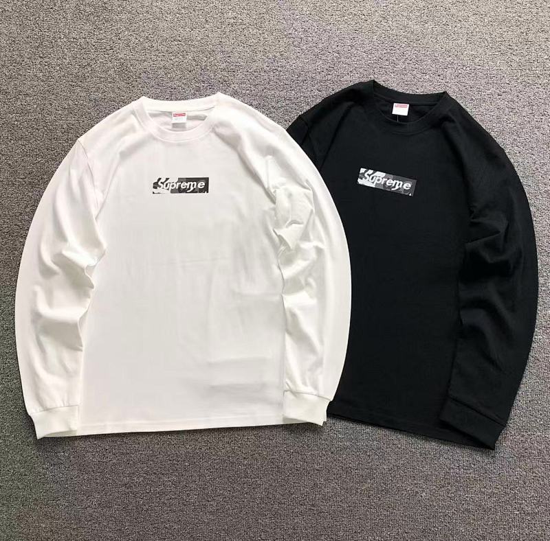 SUPREME LONG SLEEVED 592830123（im 170cm 60kg i wear size L in the phot）