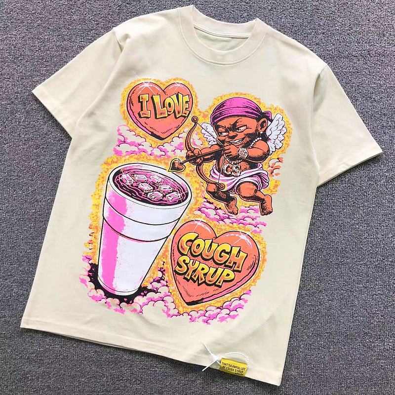 COUGH SYRUP T-SHIRT 3205124272（im 170cm 55kg i wear size M in the phot）