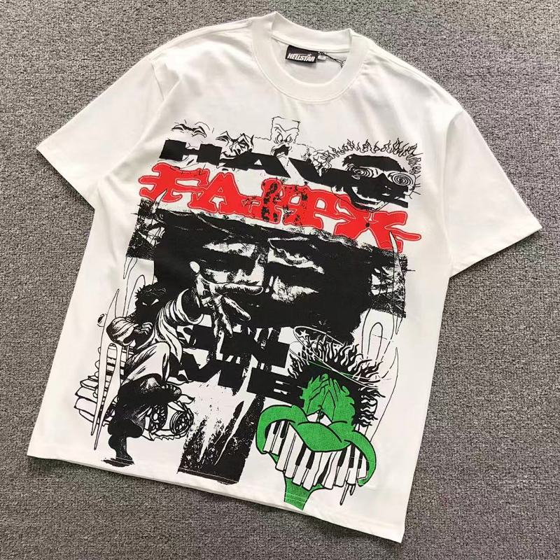 HELLSTAR T-SHIRT 3204071517（ im 170cm 60kg i wear size S in the phot）