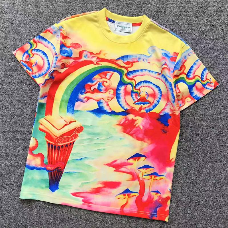 CASABLANCA T-SHIRT 311120432（im 170cm 57kg i wear size M in the phot）