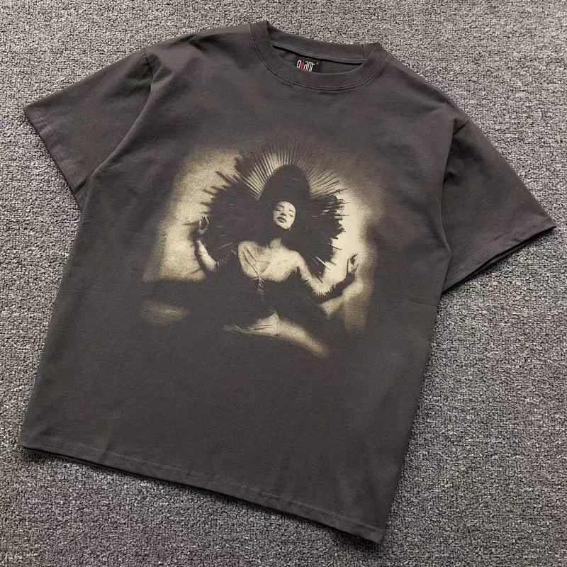 SAINT MICHAEL T-SHIRT 3105132596（im 170cm 60kg i wear size S in the phot）