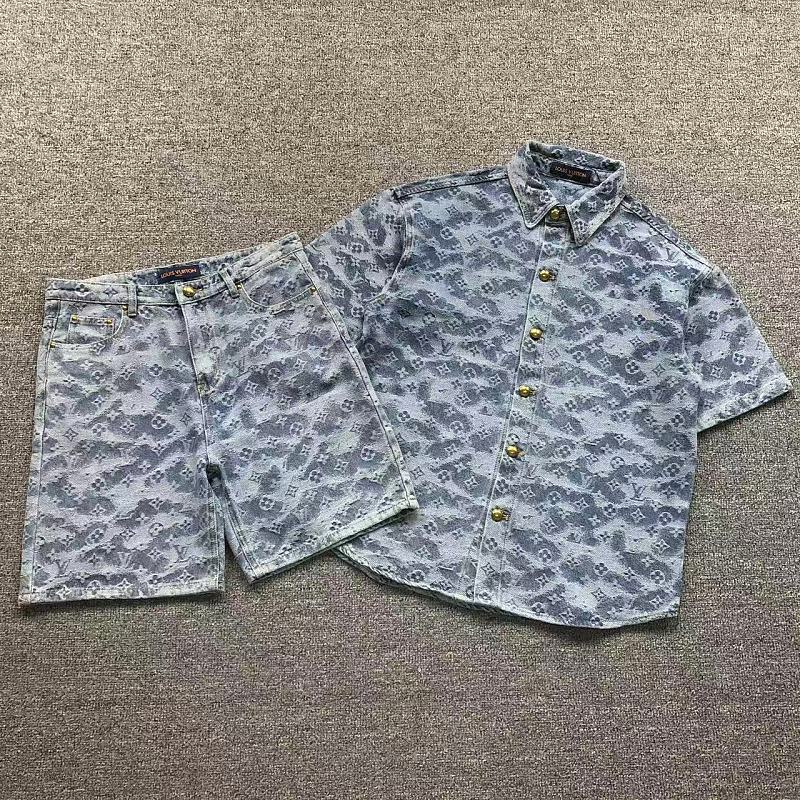 TOP SHORTS LV T-SHIRT SHORTS 3204201701（im 170cm 60kg i wear size L in the phot）