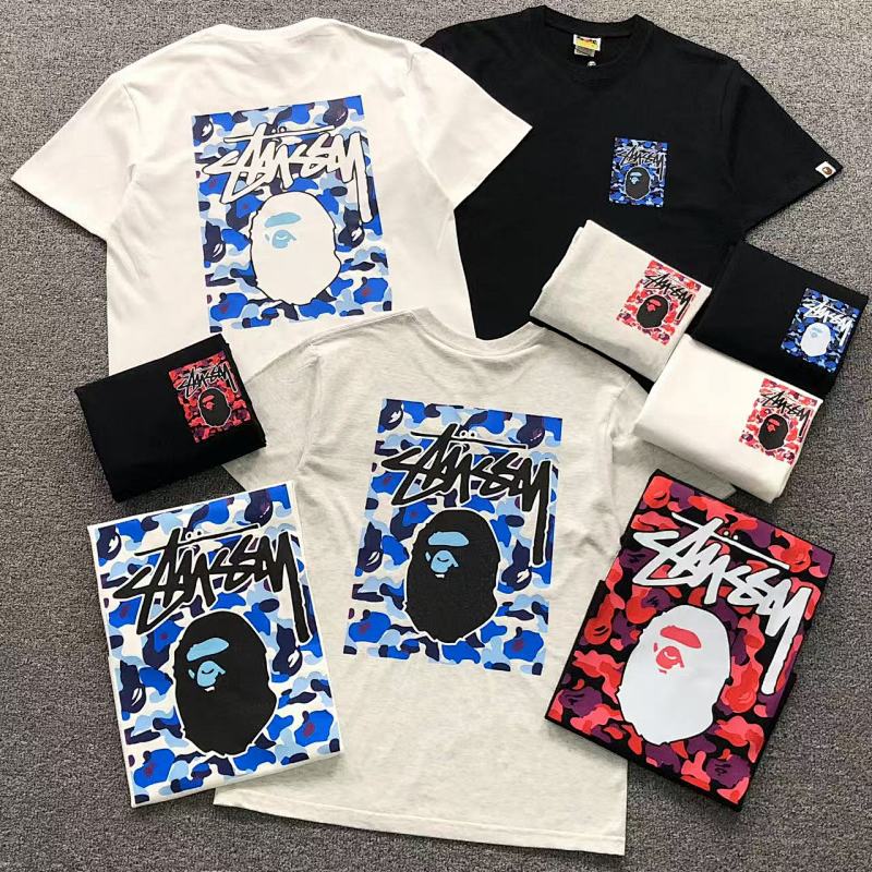 BAPE STUSSY T-SHIRT 411183542（im 170cm 57kg i wear size S in the phot）