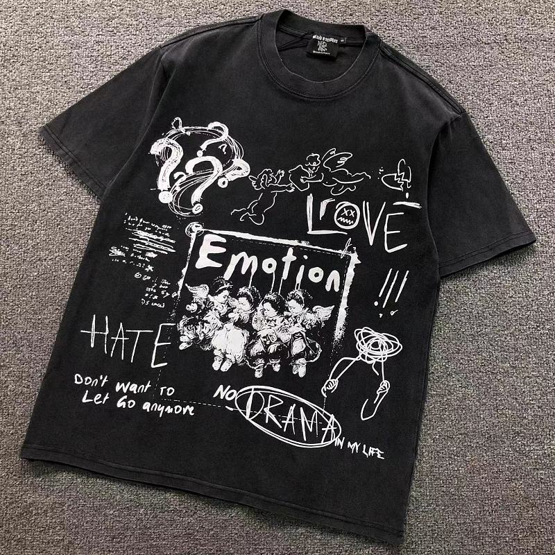 MIXED EMOTION T-SHIRT 3205274217（im 170cm 60kg i wear size S in the phot）