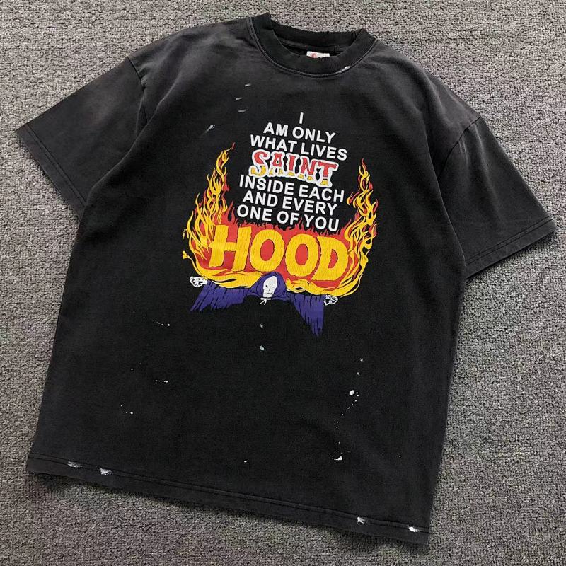 SAINT MICHAEL NEIGHBORHOOD T-SHIRT 3201212017（im 170cm 60kg i wear size S in the phot）