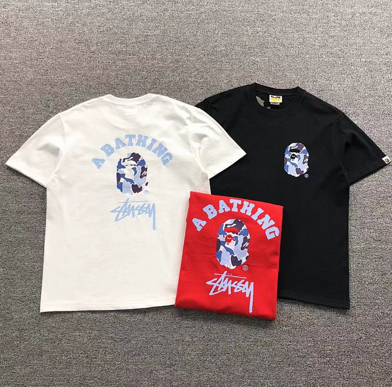 BAPE STUSSY T-SHIRT 411182642（im 170cm 57kg i wear size S in the phot）