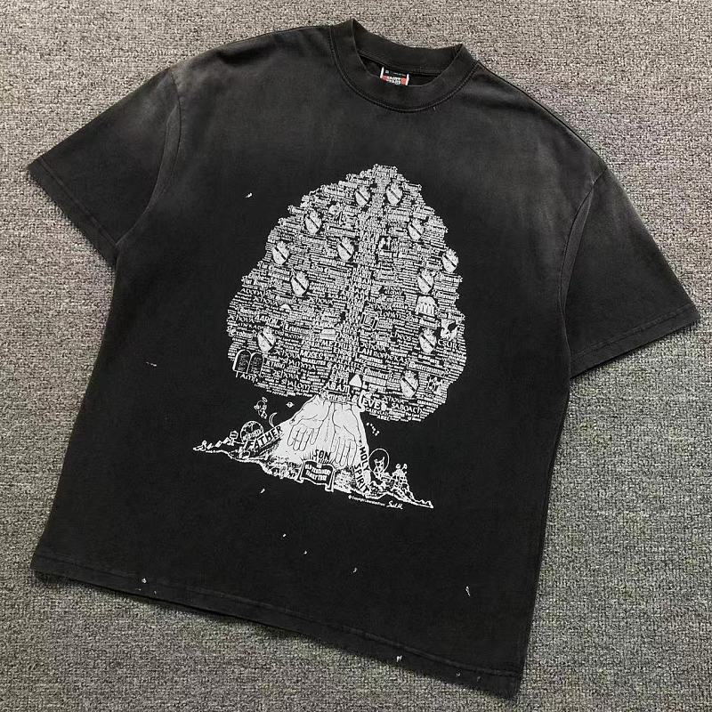 SAINT MICHAEL T-SHIRT 3208030517 （im 170cm 60kg i wear size S in the phot）