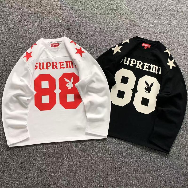 SUPREME PLAYBOY LONG SLEEVED 127311833（im 170cm 60kg i wear size M in the phot）