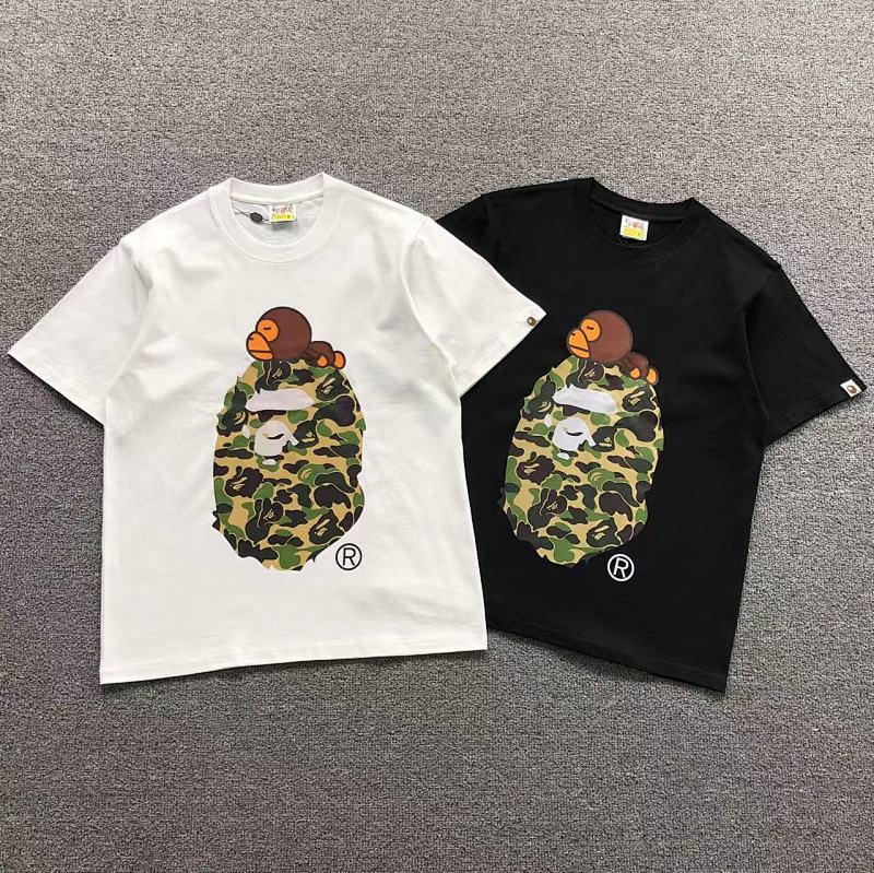 BAPE T-SHIRT 4105030398（im 170cm 60kg i wear size S in the phot）