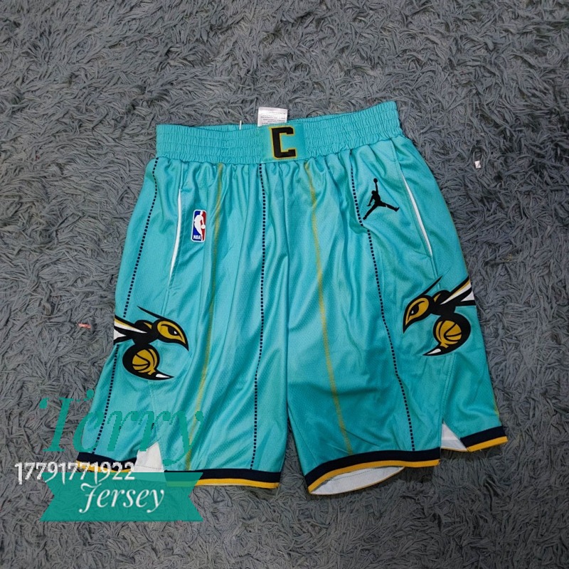 【Charlotte Hornets】 Jordan Brand Mint Green 2020/21 City Edition Swingman Shorts