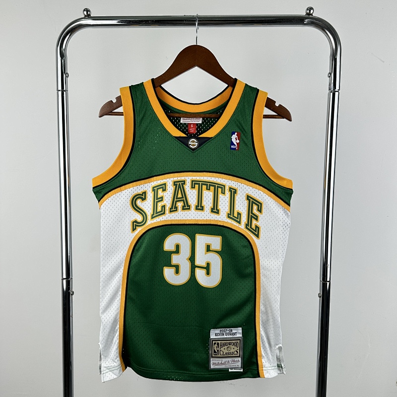 【MN】MN 复古热压球衣 SW:超音速队 07/08赛季 绿色 35号 杜兰特