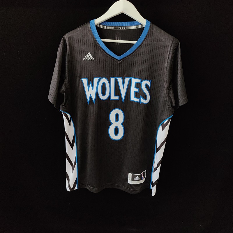 Timberwolves #8 Lavine Black Sleeve Jersey