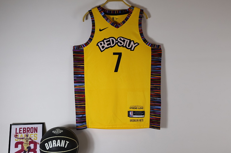 Brooklyn Nets 2020 City Biggie Yellow Jersey