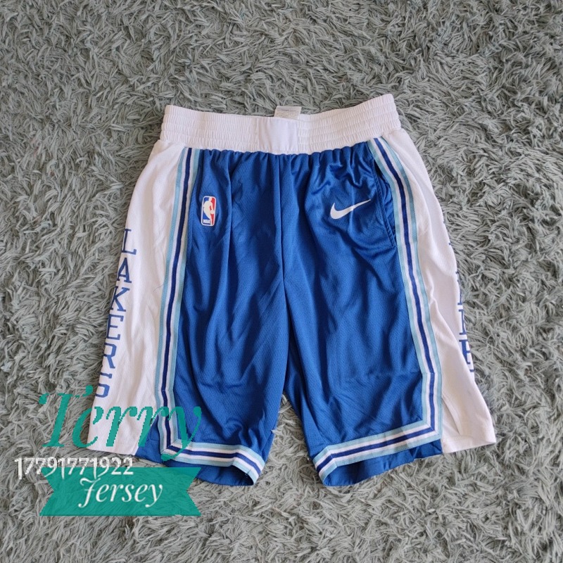 Los Angeles Lakers Mitchell & Ness Royal Hardwood Classics Swingman Shorts