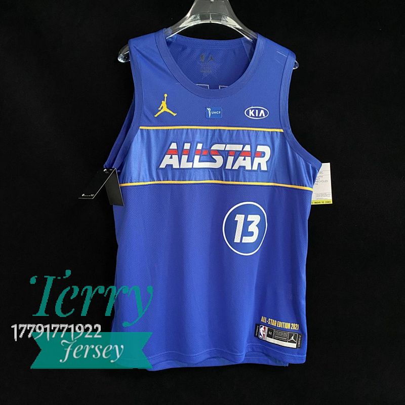 【AU】2021 All-Star Authentic Jersey Blue Western Conference Uniform