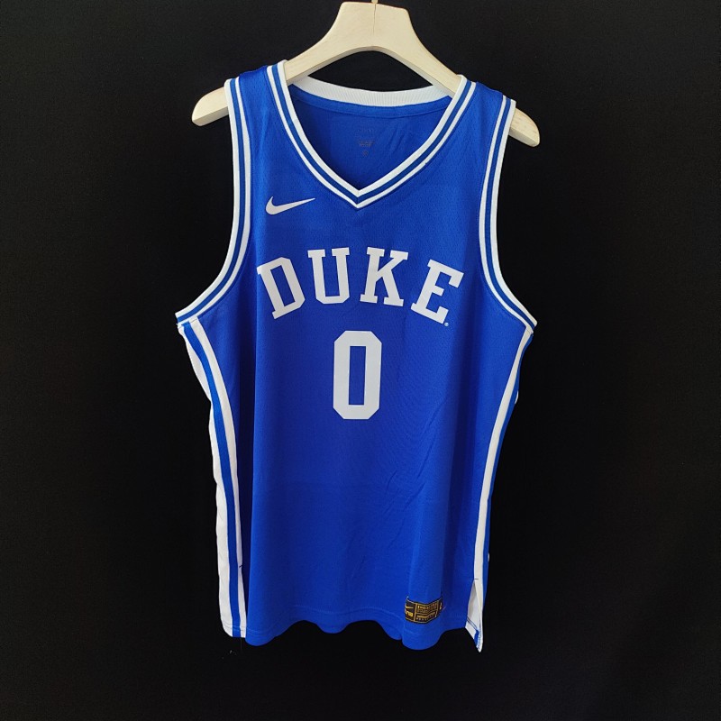 【SALE 10USD】Duke #0 Jason Tatum Blue Jersey