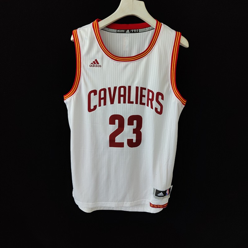 Cleveland NBA Adidas Basketball White Jersey #23 Lebron James