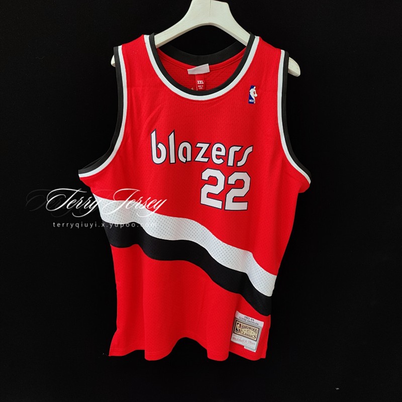 【MN】Portland Trail Blazers MN热压复古球衣:SW 开拓者队83/94赛季 22号 德雷克斯勒