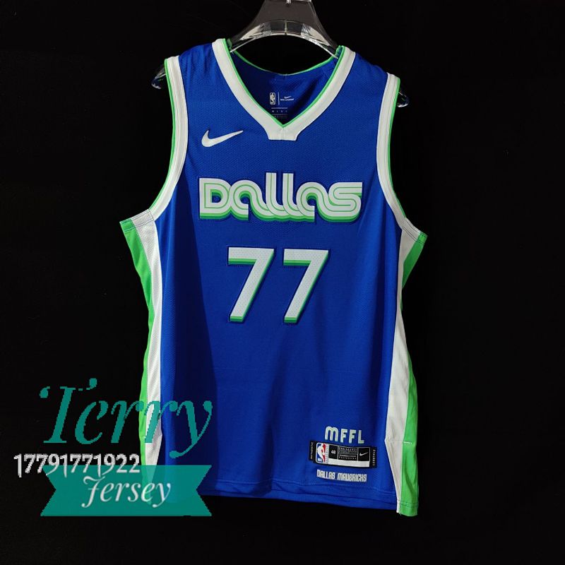 【AU】Dallas Mavericks #77 Luka Doncic Authentic Royal City Jersey 2022-23