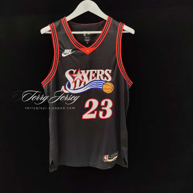【AU】【Philadelphia 76ers】 #00 Custom Authentic Black Classic Jersey 2025-26