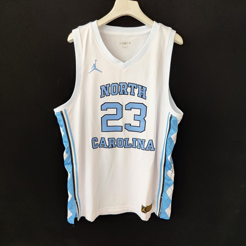 【SALE 10USD】Jordan Brand #23 Michael Jordan Carolina White North Carolina Basketball Jersey