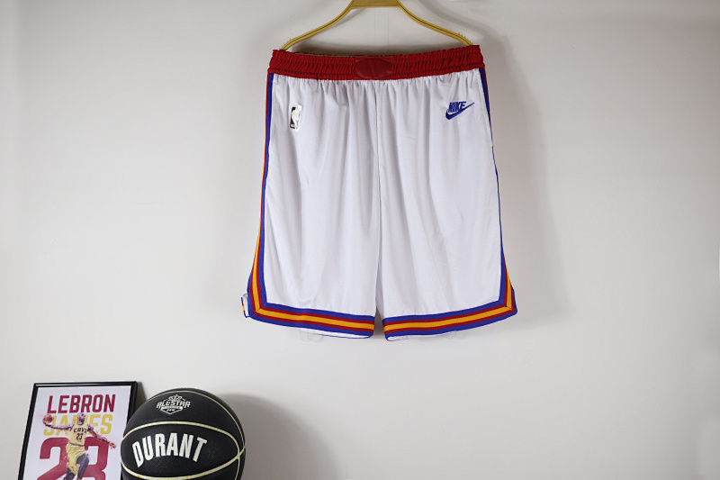 Golden State Warriors 25勇士复古白裤