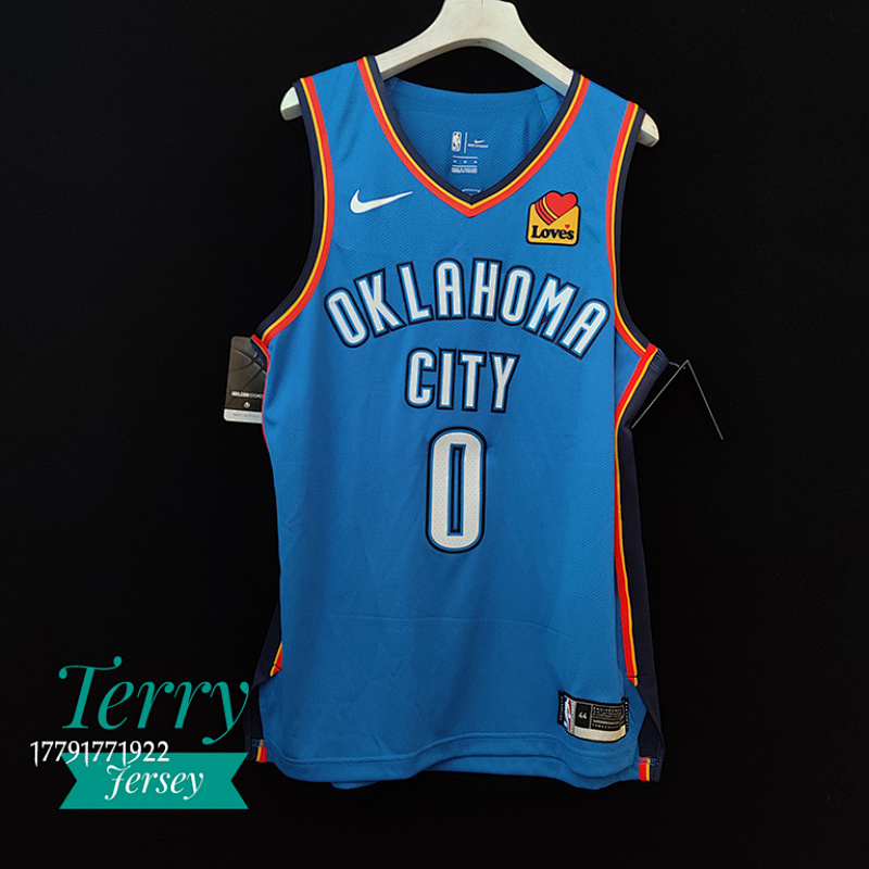 【AU】Authentic jersey Russell Westbrook oklahomacity Thunder