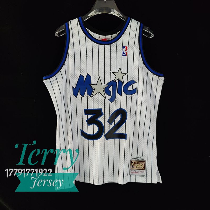 【MN】【Orlando Magic】热压复古球衣：SW魔术队 94赛季 白色 32号 奥尼尔