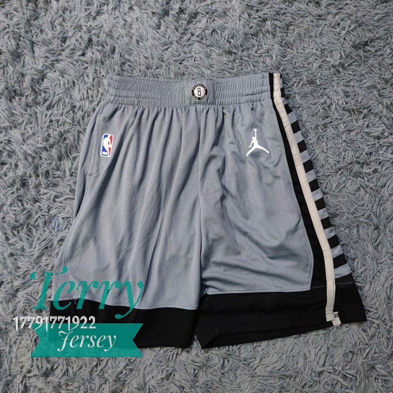 Brooklyn Nets Jordan Brand Gray 2019/20 Swingman Performance Shorts - Statement Edition