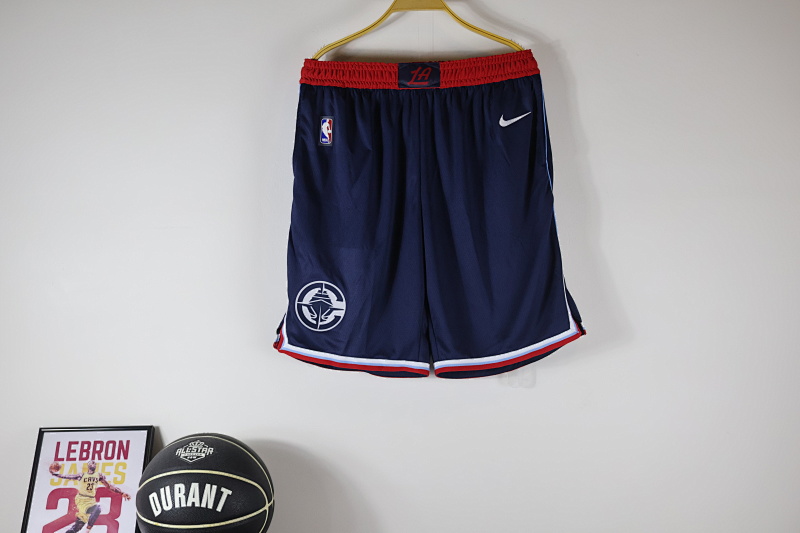 LA Clippers 25快船常规深蓝裤