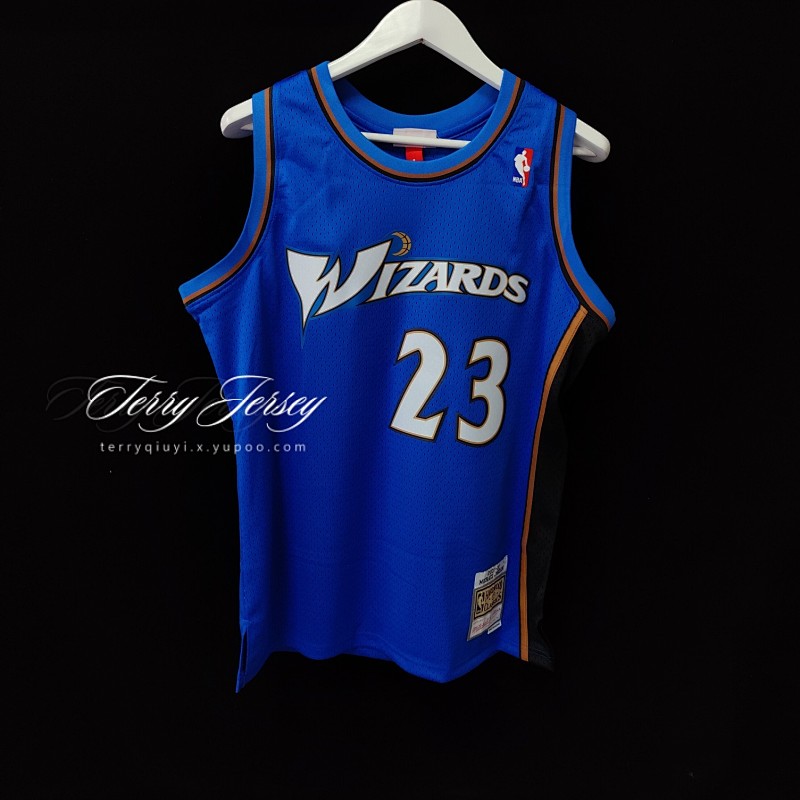 【MN】【Orlando Magic】 复古热压球衣 SW 奇才队 01 02赛季 蓝色 23号 乔丹