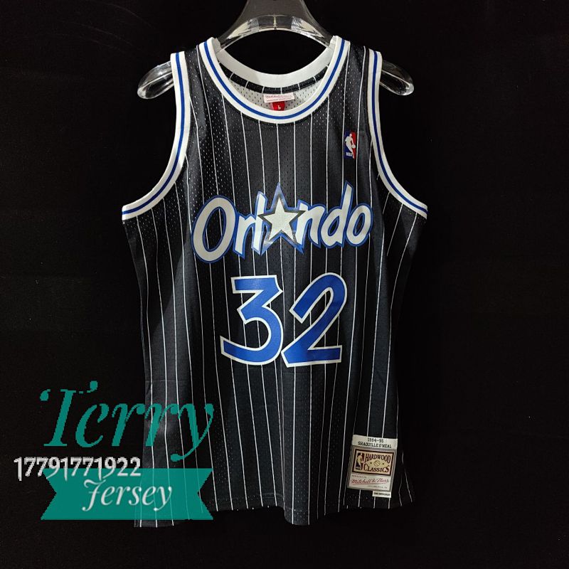 【MN】【Orlando Magic】热压复古球衣：SW魔术队 95赛季 黑色 32号 奥尼尔