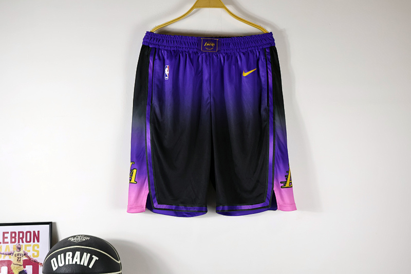 Los Angeles Lakers 25湖人城市渐变裤