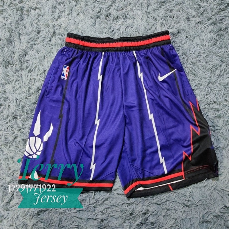 【Toronto Raptors】Purple Hardwood Classics Swingman Shorts