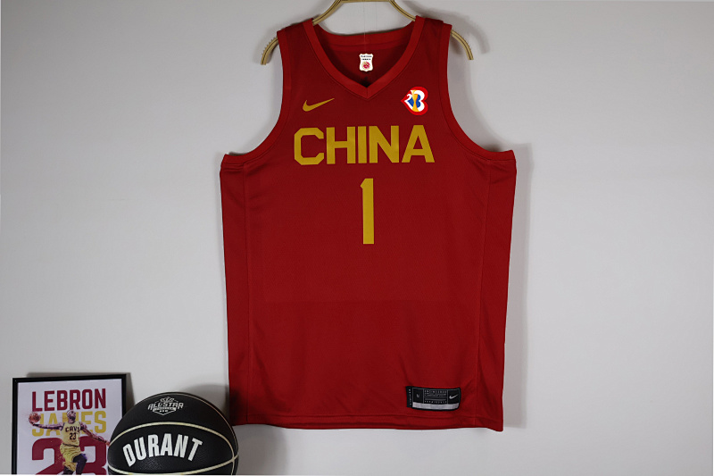 【2020】【China】Home Red Swingman Jersey