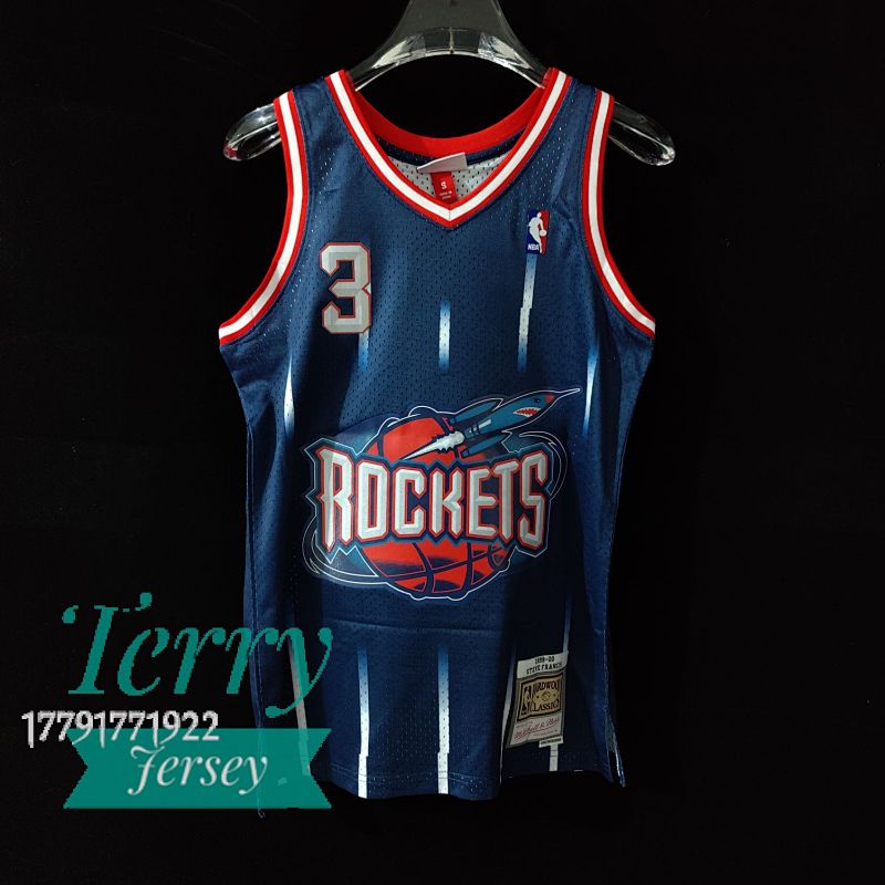 【MN】Houston Rockets MN热压复古球衣:SW 火箭队99/00赛季 3号 佛朗西斯