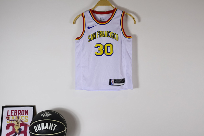 【Youth】Golden State Warriors White 2019-20 Classic Edition Jersey