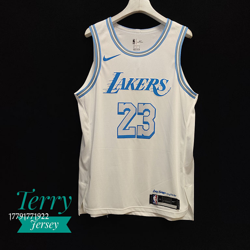 【AU】Los Angeles Lakers 2020-21 Los Angeles Lakers White Authentic City Legacy of Lore Jersey