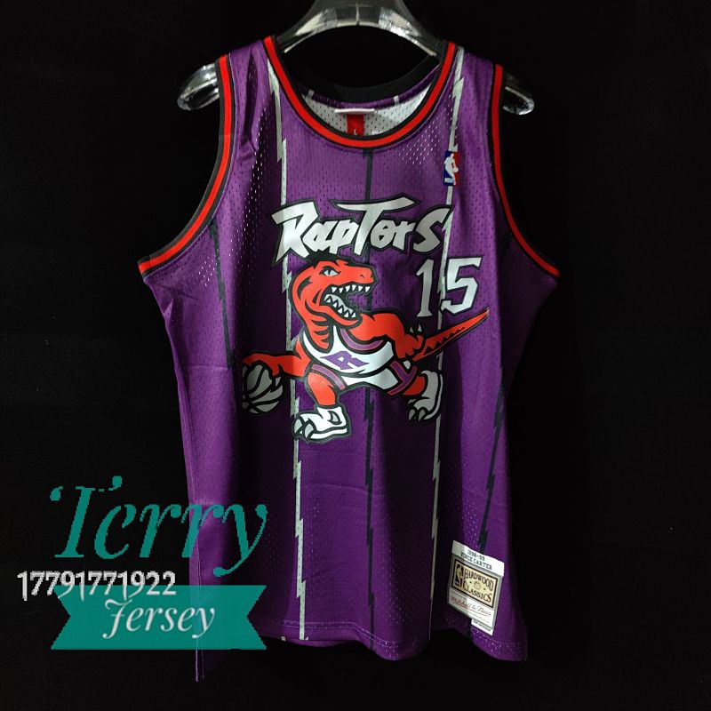 【MN】【Toronto Raptors】MN热压复古球衣：SW猛龙队 99赛季 紫色 15号 卡特
