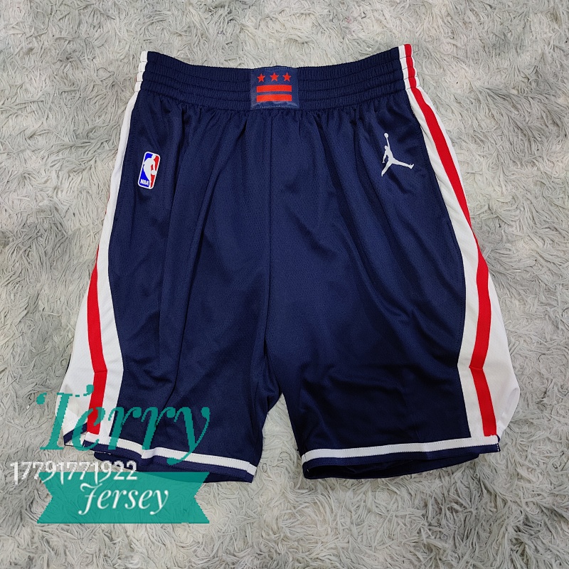 Men's Jordan Brand Navy/Red 【Washington Wizards】 2020/2021 Association Edition Swingman Shorts