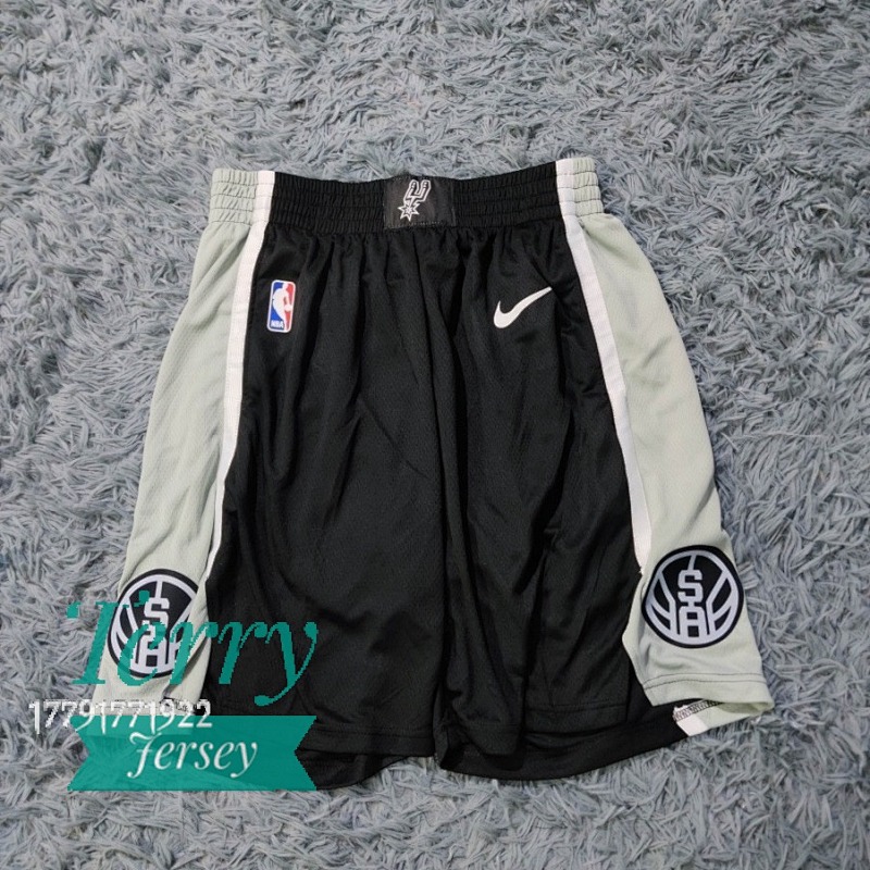 San Antonio Spurs Nike Black 2018/19 Icon Edition Swingman Shorts
