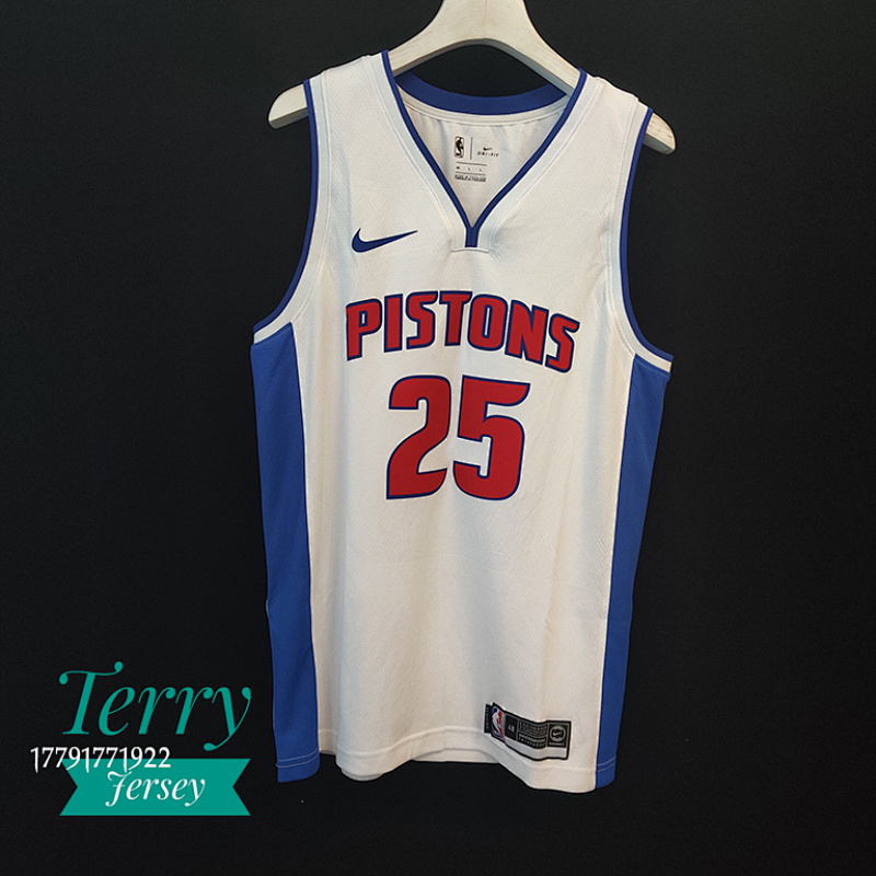 【18-26】【Detroit Pistons】【Association Edition】Swingman Jersey