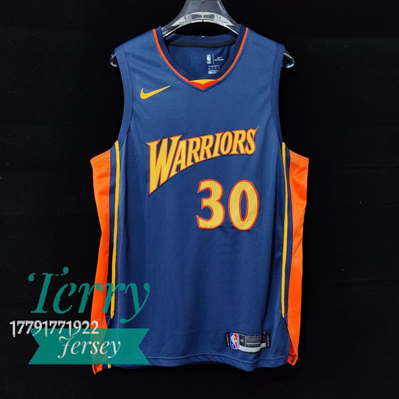 【AU】Golden State Warriors Hardwood Classics Authentic Jersey - Navy