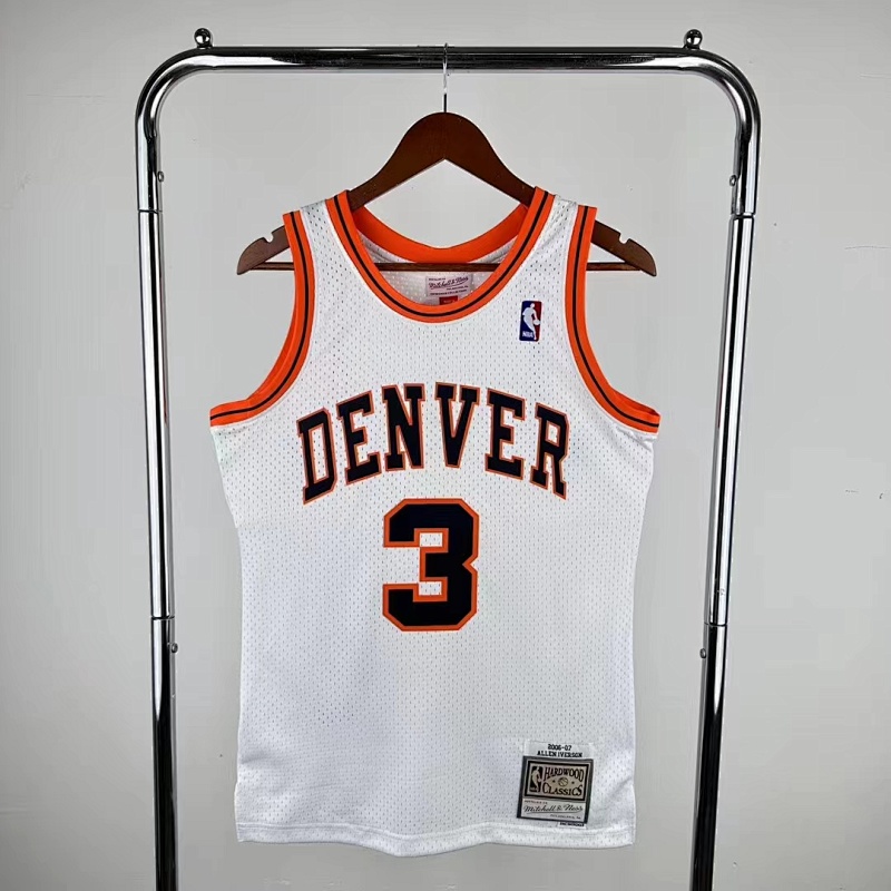 【MN】【Denver Nuggets】掘金 3 艾弗森 复古白