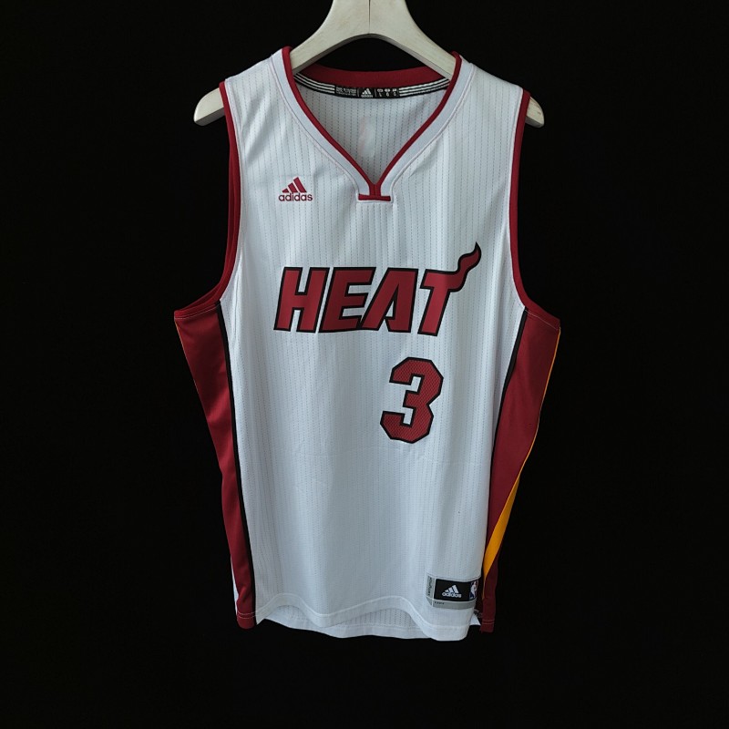 D Wade #3 【Miami Heat】White swingman jersey