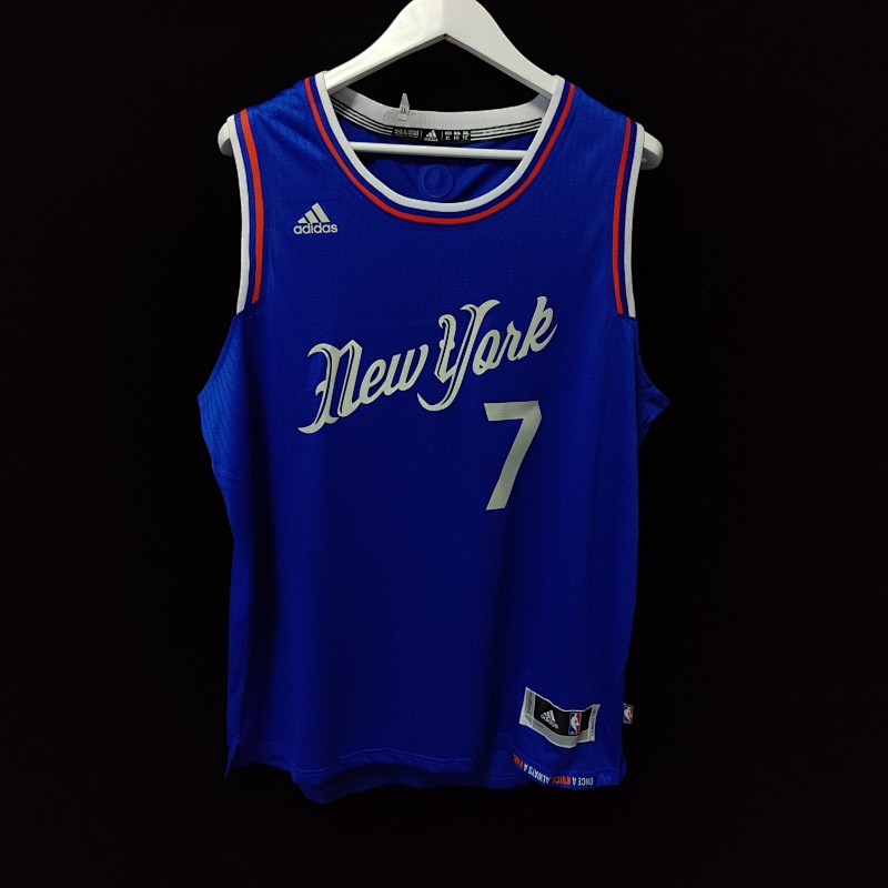 【New York Knicks】Carmelo Anthony Adidas 2015 Christmas Knicks Jersey