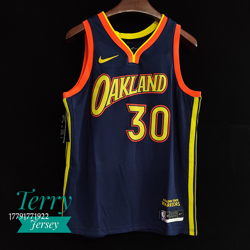 2020-21 Golden State Warriors Navy City Jersey